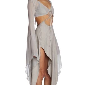 Dolls Kill Echo
Asymmetrical
Mesh Wrap
Dress